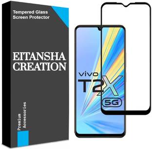 EITANSHA CREATION Edge To Edge Tempered Glass for Vivo T2x 5G