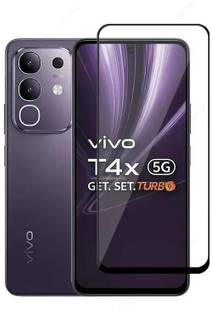 VISHZONE Edge To Edge Tempered Glass for Vivo T4x 5G, vivo T4x 5G