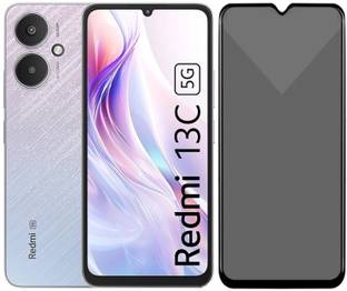 Obstinate Edge To Edge Tempered Glass for Redmi 13C 5G, Privacy Glass, ESD Glass, Anti Peep, Anti Static, Big Curve Glass, Dust Proof, Protector, Tempered Glass, Screen Guard
