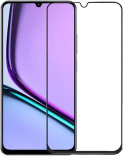 NKCASE Edge To Edge Tempered Glass for Realme Narzo N61, realme Narzo N61, (BLK)