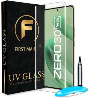 FIRST MART Edge To Edge Tempered Glass for Infinix ZERO 30 5G, Infinix ZERO 30, ZERO 30 5G, UV Curved Screen Protector with Easy Installation Kit