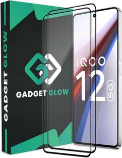 Gadget Glow Edge To Edge Tempered Glass for iQOO 12 5G, IQOO 12