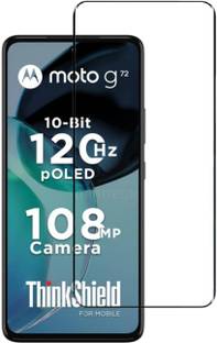 EITANSHA CREATION Edge To Edge Tempered Glass for Motorola g72, Motorola G72, Moto g72, Moto G72