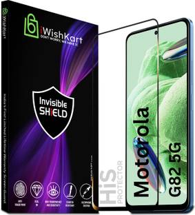 iWishKart Edge To Edge Tempered Glass for MOTOROLA g82 5G, Moto G52, MOTOROLA Moto g 82 5g, g 52 / g 82, Military grade Edge to Edge gorilla glass