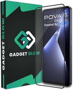 Gadget Glow Edge To Edge Tempered Glass for Tecno Pova 5 Pro 5G, Tecno Pova 5 Pro, Pova 5 Pro