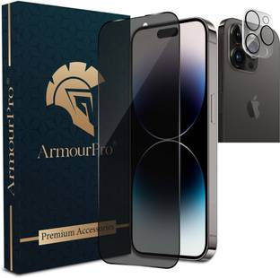ArmourPro Edge To Edge Tempered Glass for Apple iPhone 14 Pro Max, iPhone 14 Pro Max, Privacy Protection with Clear Camera Lens
