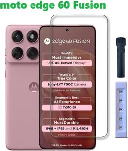 welldesign Edge To Edge Tempered Glass for Moto Edge 60 Fusion 5G, Motorola Edge 60 Fusion
