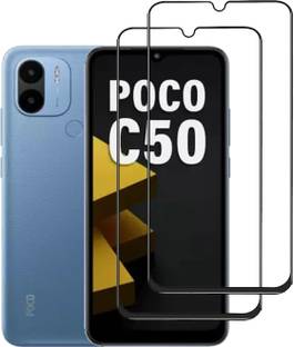NKCASE Edge To Edge Tempered Glass for POCO C51, POCO C50, Redmi A2, Redmi A2 Plus, Mi A1, Redmi A1 Plus, POCO C31, Redmi 10A, Redmi 11 Prime, Redmi 9, Redmi 9i, Mi Redmi 9 Prime, Poco M55, Redmi 9 Sports, Redmi 9 Active, Realme 5, Realme 5i, Realme 5s, Realme Narzo 50a, Realme Narzo 50i, Realme Narzo 30a, realme Narzo 20A, Realme C21y, Realme C25Y, Poco C4, Motorola G10 Power