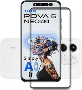 INFINITYWORLD Edge To Edge Tempered Glass for Tecno Pova 6 Neo, Tecno Pova 6 Neo 5G