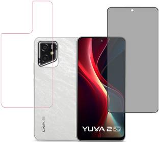 KARTRAY Front and Back Screen Guard for Lava Yuva 2 5G