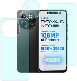 MOKPLZ Front and Back Screen Guard for TECNO POVA 6 NEO 5G