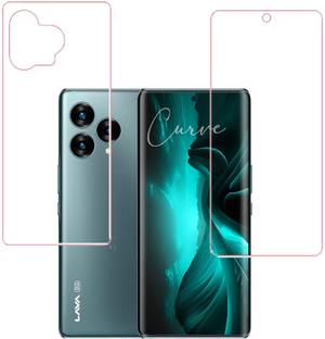 KARTRAY Front and Back Screen Guard for Lava Blaze Curve 5G, Clear