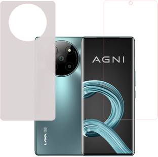 KARTRAY Front and Back Screen Guard for Lava Agni 2 5G