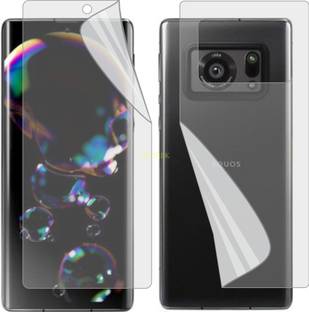 TELTREK Front and Back Screen Guard for SHARP AQUOS R6 (Edge To Edge TPU Covers Curved Edges)