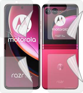 MOBART Front and Back Tempered Glass for MOTOROLA RAZR 40 ULTRA 5G (Edge To Edge TPU Full Coverage)