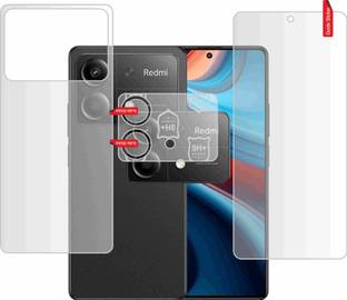 skrechtech Front and Back Screen Guard for POCO X6 Neo 5G, X6 Neo 5G, {Camera lens}