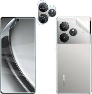 Vatsin Front and Back Screen Guard for Realme GT 6T, Ultra Thin Hydrogel Soft TPU Screen Guard for Realme GT 6T [With Rear Camera Lens Guard]