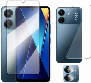 ICROMECK Front and Back Screen Guard for POCO C65