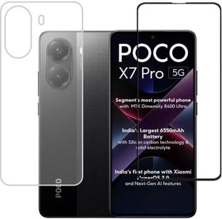 KANCHA Front and Back Screen Guard for Poco X7 pro, Poco X7 pro 5G, Poco X7 pro