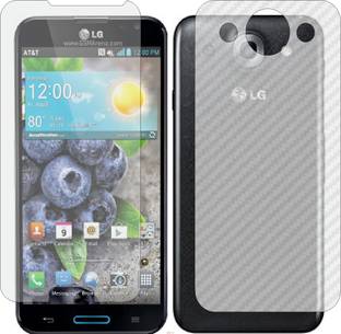Mobling Front and Back Screen Guard for LG OPTIMUS G PRO (Front 9H Hardness Matte & Carbon Fiber Skin ...