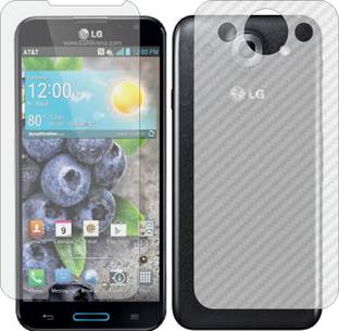 ZINGTEL Front and Back Screen Guard for LG OPTIMUS G PRO E988 (Front Matte Finish & Back 3d Carbon Fib...