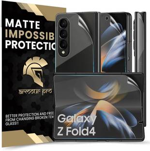 ArmourPro Front and Back Screen Guard for Samsung Galaxy Z Fold4 5G, Samsung Z Fold 4 5G, 4 Layer Unbreakable Membrane for Front, Back and Side Film