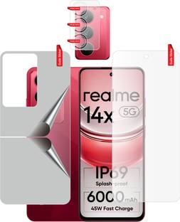 skrechtech Front and Back Screen Guard for realme 14x 5G, 14x 5G, {Camera lens}