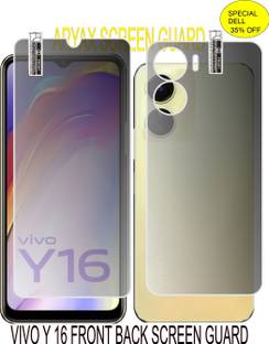 aryax Front and Back Screen Guard for VIVO Y16