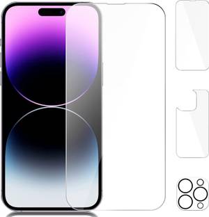 CUBES Front and Back Screen Guard for Apple iphone 14 Pro Combo Offer 1 Screen Guard | 1 Back Guard | 1 Camera Lens Protector