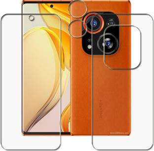 tombik Front and Back Screen Guard for p61-Tecno Phantom X2 Pro-fb+lens