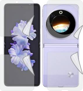 Mobling Front and Back Screen Guard for Tecno Phantom V Flip AD11 (Edge To Edge Full Coverage)