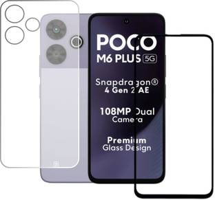 FINCH Front and Back Screen Guard for Poco M6 Plus 5G, Xiaomi Poco M6Plus 5G, M6 Plus 5G, Poco M6 Plus 5G