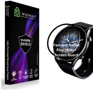 iविशकार्ट Edge To Edge Tempered Glass Fastrack Reflex Play 38074AP01, curved ( smart watch not included ) के लिए
