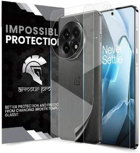 ArmourPro Front and Back Screen Guard for OnePlus 13 5G, One Plus 13, 1+ 13 5G, Unbreakable Nano Fiber Membrane with Easy Installation