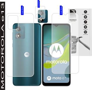 DESIBUZZ Front and Back Screen Guard for Motorola e13, Moto e13, camera lens