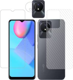 Vatsin Front and Back Screen Guard for ViVO Y02T, ViVO Y02T [Back Carbon Fiber] [Rear Camera Lens Guard]