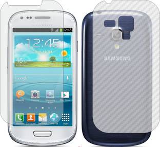 Mobling Front and Back Screen Guard for SAMSUNG GALAXY S3 MINI (Front 9H Hardness Matte & Carbon Fiber Skin for Back)