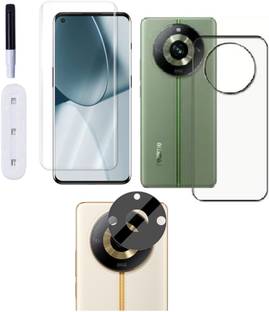 COVER CAPITAL Front and Back Tempered Glass for Realme 11 Pro