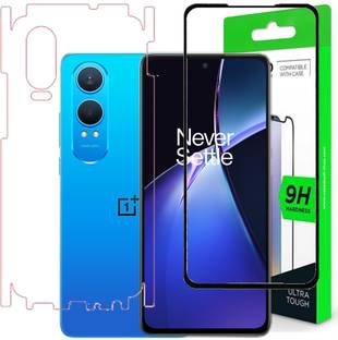 KMPERED Front and Back Tempered Glass for OnePlus Nord CE4 lite 5G, OnePlus Nord CE4 lite, 1+Nord CE 4 Lite, 1+Nord CE 4 Lite 5G (Matte)