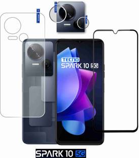 FINCH Front and Back Tempered Glass for TECNO SPARK 10 5G