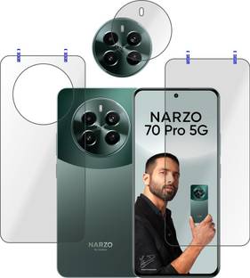 PONDRIK Front and Back Tempered Glass for Realme Narzo 70 Pro 5G