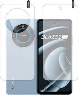 DORADO SHIELD Front and Back Tempered Glass for Lava Blaze 2 5G