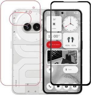 HOBBYTRONICS Front and Back Tempered Glass for Nothing Phone (2a) 5G, Nothing Phone (2a), Nothing Phone 2A, Nothing Phone 2A 5G