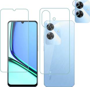 Vatsin Front and Back Tempered Glass for Realme Narzo N61, Realme Narzo N61 [With Rear Camera Lens Guard]
