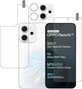 BOMGUARD Front and Back Tempered Glass for OPPO RENO 14 5g