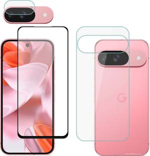 Vatsin Front and Back Tempered Glass for Google Pixel 9, Google Pixel 9 [With Rear Camera Lens Guard]