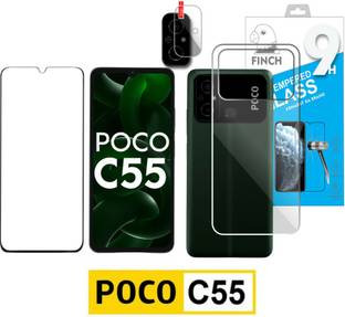 Olonga Front and Back Tempered Glass for POCO C55