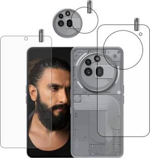 BOMGUARD Front and Back Tempered Glass for Nothing Phone 3A Pro With Camera Lens Protector (flexible)