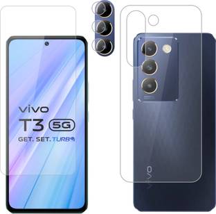 Ten To 11 Front and Back Tempered Glass for ViVO T3 5G, ViVO T3 5G [With Rear Camera Lens Guard]