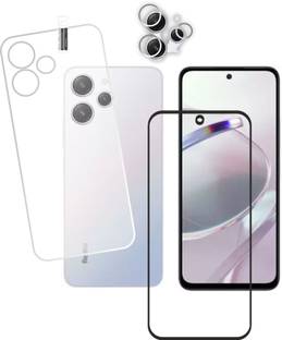 JSGROWITTECH Front and Back Tempered Glass for REDMI 12